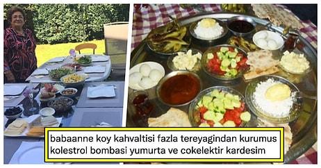 Babaannesinin Hazırladığı Lüks Köy Kahvaltısını Paylaşan Kullanıcıya Buram Buram Anadolu Kokan Cevaplar