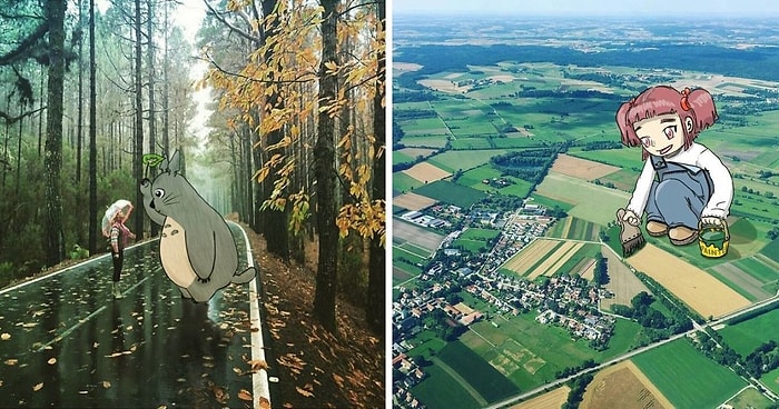 20 крутых работ художника, который рисует вымышленных персонажей на фотографиях незнакомых людей