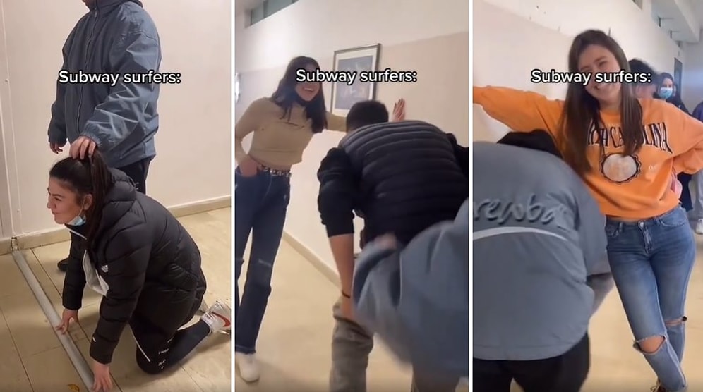 Efsane Mobil Oyun Subway Surfers'ı Okulda Canlı Olarak Oynayan Gençlerin Muhteşem Anları