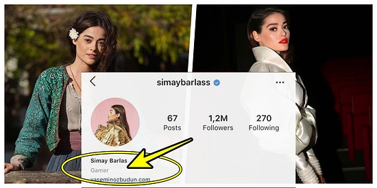 Aziz'in Efnan'ı Simay Barlas'ın Sosyal Medya Biyografisine Oyuncu Yerine Gamer Yazması Olay Oldu