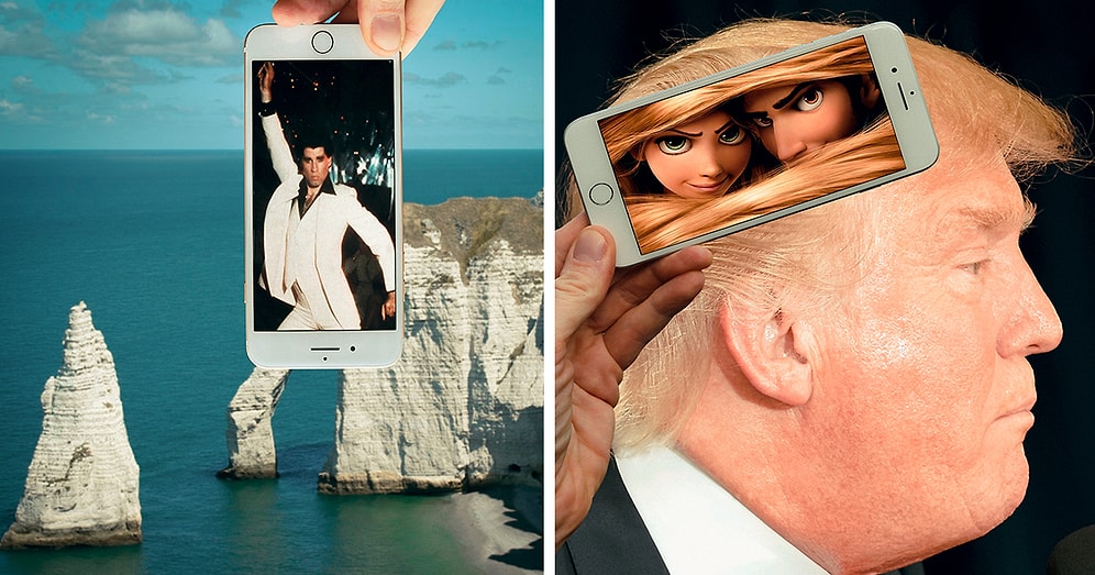 Никакого фотошопа: Парень переносит повседневные предметы в реальную жизнь с помощью своего телефона (25 фото)