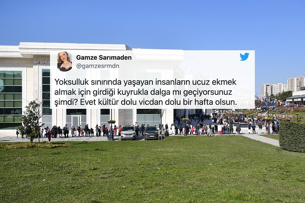 AKP'li Sancaktepe Belediye Başkanı Döğücü'nün 'Tiyatro Kuyruklu' Halk Ekmek Paylaşımı