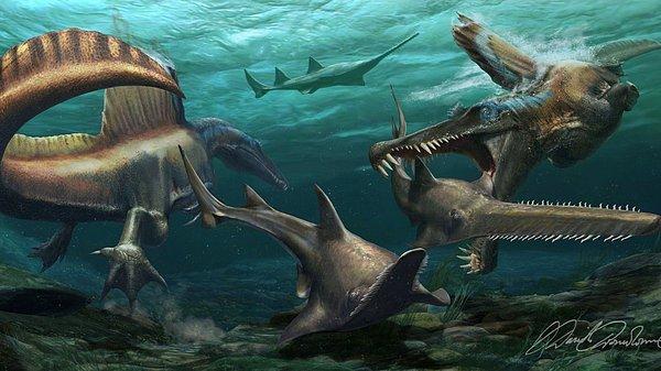 Nature dergisinde yayınlanan araştırmaya göre, Chicago Field Doğal Tarih müzesi ve Portsmouth Üniversitesinden bilim insanları, Spinosaurus hakkında bir çalışma başlattı.