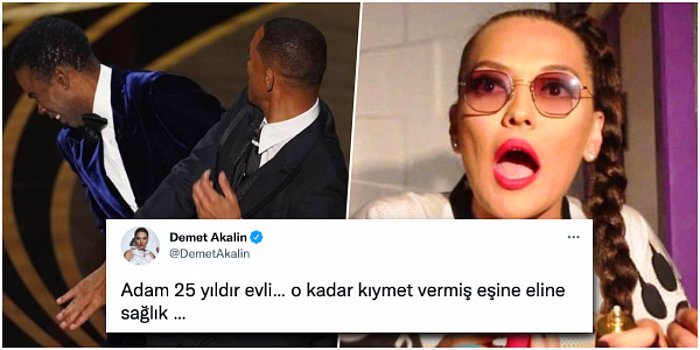 Demet Akalın, Eşinin Saçıyla Dalga Geçtiği İçin Chris Rock'a Tokat Atan Will Smith'e Büyük Destek Verdi!