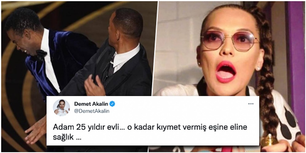 Demet Akalın, Eşinin Saçıyla Dalga Geçtiği İçin Chris Rock'a Tokat Atan Will Smith'e Büyük Destek Verdi!