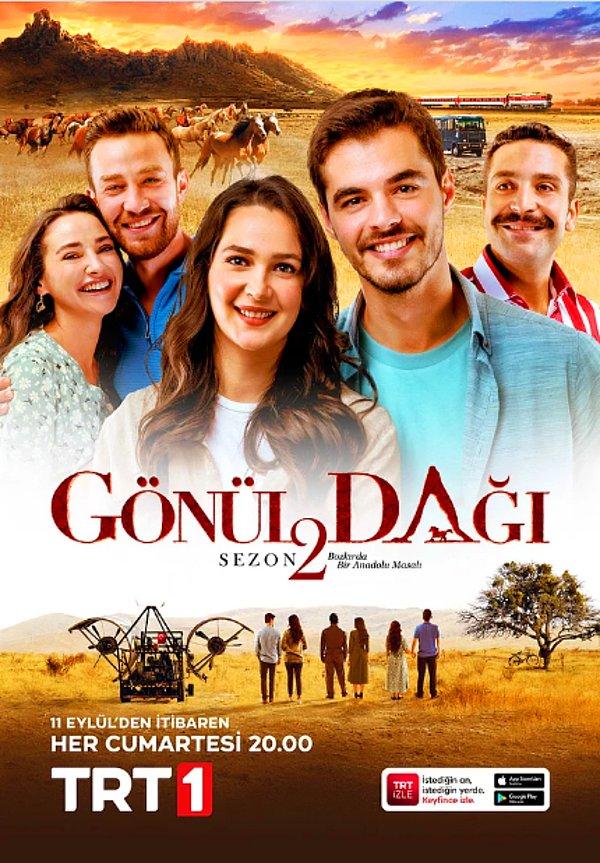 21-27 Mart tarihleri arasında Türk televizyonlarında en yüksek reyting oranını alan dizi Berk Atan ve Gülsim Ali'nin başrollerinde yer aldığı TRT 1'in Gönül Dağı dizisi oldu.