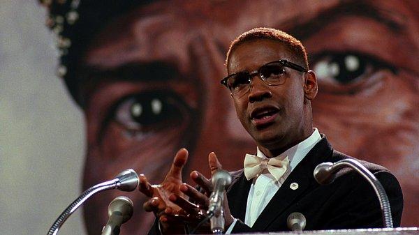 7. Denzel Washington, Malcolm X rolünde — Malcolm X (1992)