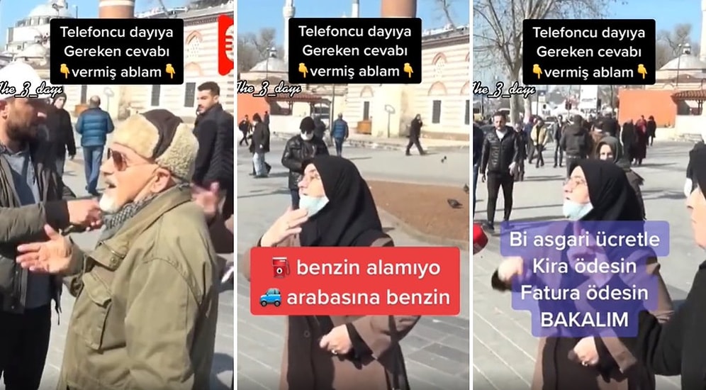 Telefonunu Çıkar Göster Diyen Dayıya Ağzının Payını Veren Teyze: 'Her Akşam Zam, Ete Zam, Ekmeğe Zam'