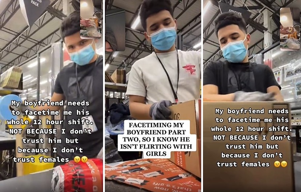 Facetime ile Görüntülü Arayarak 12 Saatlik Vardiyası Boyunca Erkek Arkadaşını Saniye Saniye Kontrol Eden Kadın