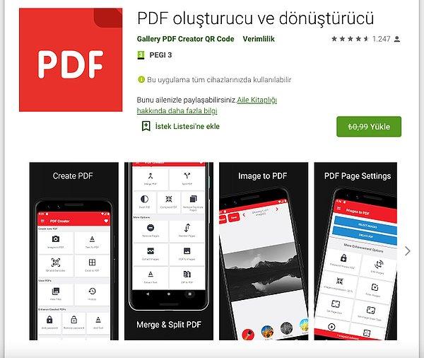 PDF oluşturucu ve dönüştürücü