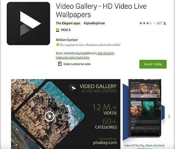 Video Gallery - HD Video Live Wallpapers