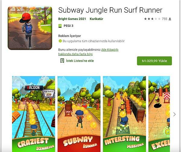 Subway Jungle Run Surf Runner