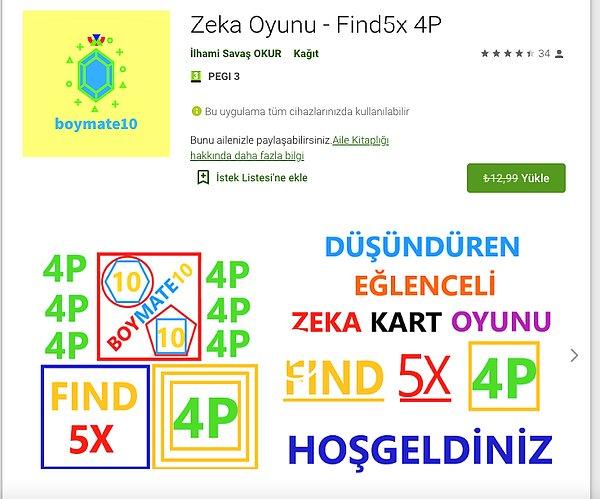 Zeka Oyunu - Find5x 4P