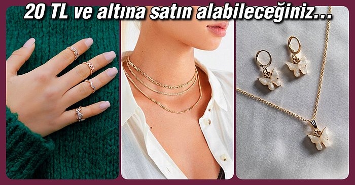 20 TL ve Altına Satın Alabileceğiniz En Şık 12 Takı Modeli