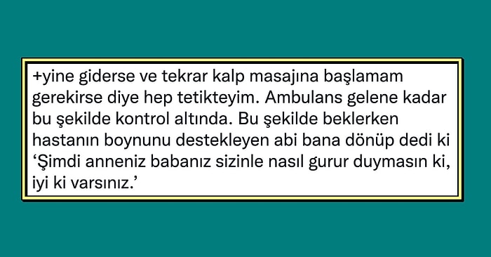 Sokak Ortasındaki Hastayı Hayata Döndürdüğü Anları Paylaşarak Gözlerimizin Dolmasına Sebep Olan Kullanıcı