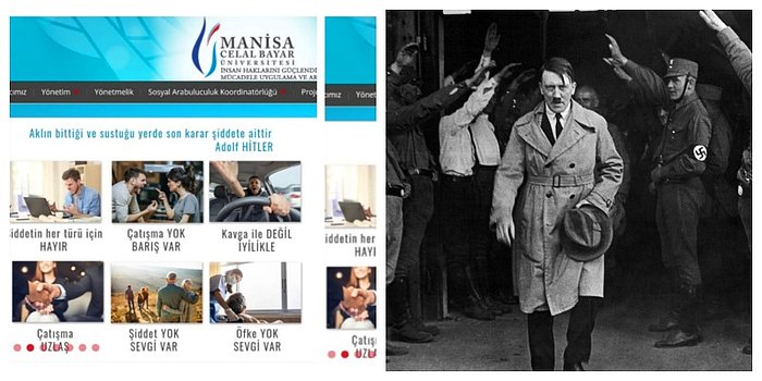 Celal Bayar Üniversitesi'nin 'İnsan Hakları Merkezi' Hitler'den Alıntı Yaptı!