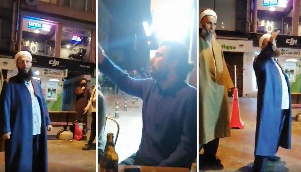 İçki İçen Vatandaşlara 'Selam' Veren Tebliğcilere Kadıköy'de Tepki: 'Bizi Taciz Ediyorsunuz'