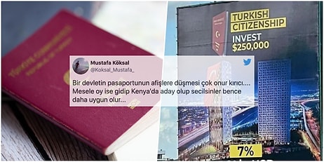 Artık Afişlere Kadar Düştük! Kenya'da '250 Bin Dolara T.C. Vatandaşlığı' Reklamı