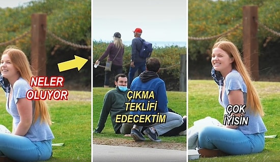 Arkadaşlarını Birbirlerine Ayarlamak Üzere Olan Gruptaki Kadının Numarasını Alarak Ortamın İçine Eden Türk