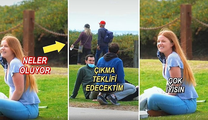 Arkadaşlarını Birbirlerine Ayarlamak Üzere Olan Gruptaki Kadının Numarasını Alarak Ortamın İçine Eden Türk