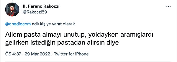 1. Farklı bir pasta alarak sen onlara sürpriz yap 😅