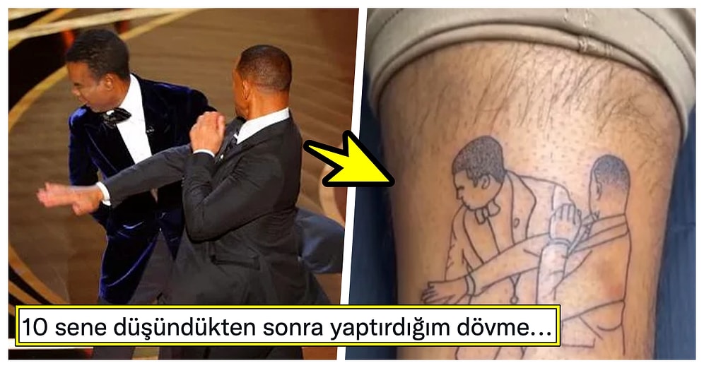 Will Smith'in Oscar Töreninde Chris Rock'a Attığı Tokat, Hayranının Yaptırdığı Dövmeyle Ölümsüzleşti