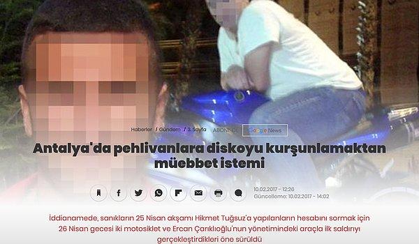 Ayrıca, 2016 yılında bir gece kulübüne iki gün üst üste yapılan silahlı saldırıyla ilgili, aralarında Hikmet Tuğsuz'un, antrenör ve milli güreşçilerin de bulunduğu 4'ü tutuklu 8 sanık hakkında ömür boyu hapis cezası istemiyle dava açıldığı da öğrenildi.