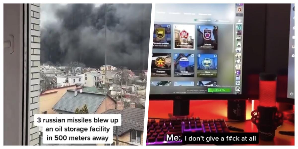 Meskeninin Yakınındaki Petrol Depolama Tesisi Bombalanırken CS:GO Oynamaya Devam Eden Ukraynalı Oyuncu