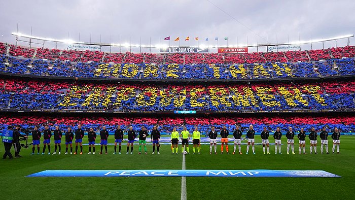 Barcelona - Real Madrid Kadınlar Şampiyonlar Ligi Çeyrek Finalinde Seyirci Rekoru Kırıldı