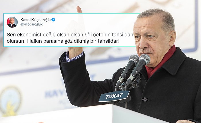 'Kılıçdaroğlu Vergi Memuru, Ben Ekonomistim' Diyen Erdoğan'a Tepkiler Gecikmedi