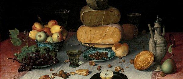 7. Peynirli Natürmort-Floris Claesz. van Dijck. (1615)