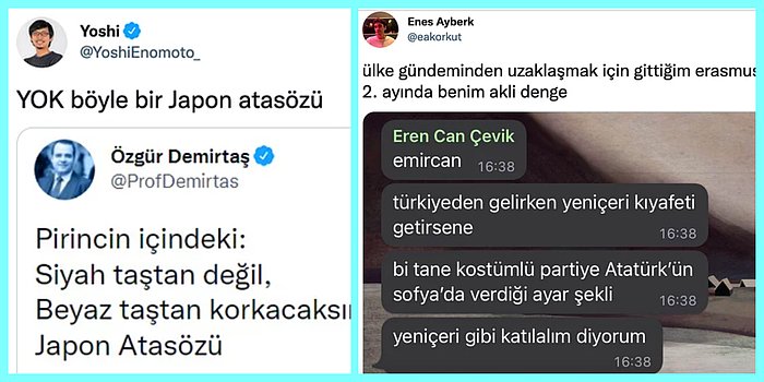 Çakma Japon Atasözü Dedektörü Yoshi'den Erasmus'ta Kafayı Yiyenlere Son 24 Saatin Viral Tweetleri