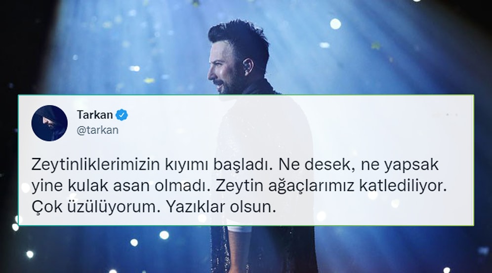 Madencilik İçin Zeytinliklerin Gözden Çıkarılmasına Tarkan da Sessiz Kalmadı: 'Doğa Bitiyor, Yazıklar Olsun'