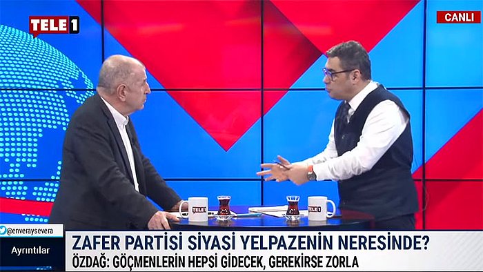 Enver Aysever ve Ümit Özdağ Canlı Yayında Tartıştı: 'Çocukların Milliyeti Olur, Siz Çok Romantiksiniz'