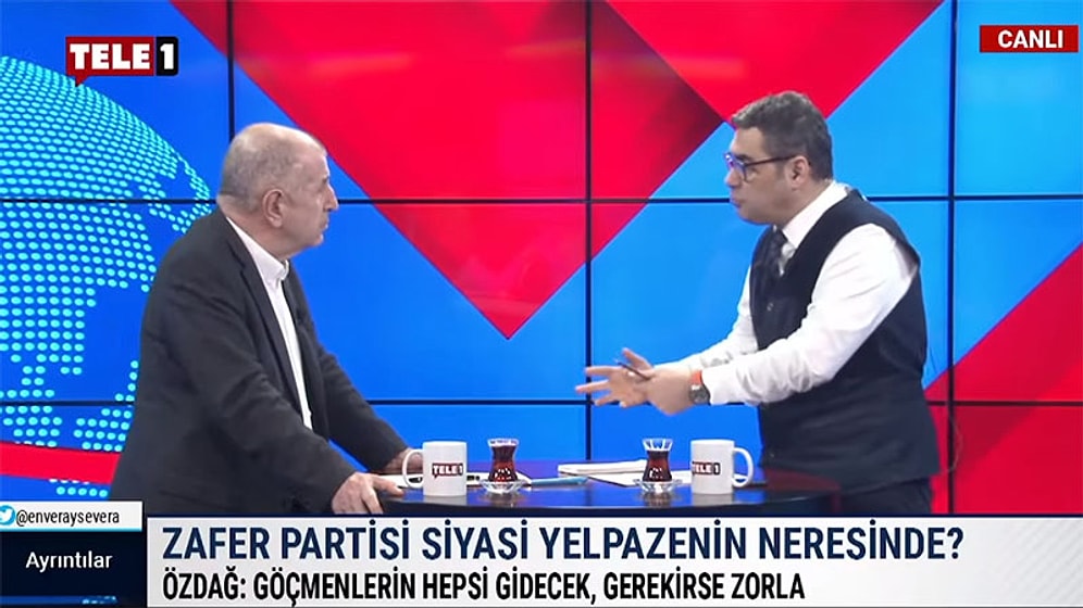 Enver Aysever ve Ümit Özdağ Canlı Yayında Tartıştı: 'Çocukların Milliyeti Olur, Siz Çok Romantiksiniz'
