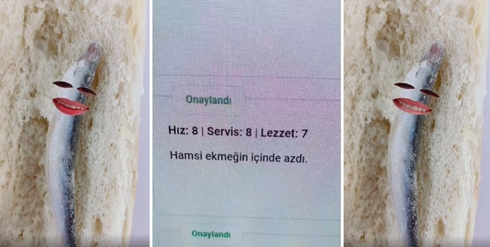 Bir Yemek Siparişi Uygulamasında Yazılan 'Hamsi Ekmeğin İçinde Azdı' Yorumuna Yapılan Efsane Edit