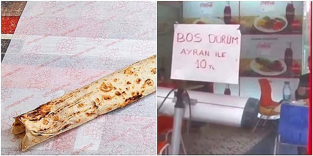 Sırada Ne Var? İstanbul'da Bir Esnaf Boş Dürüm Satmaya Başladı