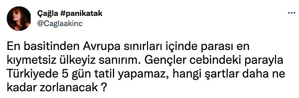 5 gün tatili geçtim güneye gidecek otobüs parasını bile çıkaramıyoruz.