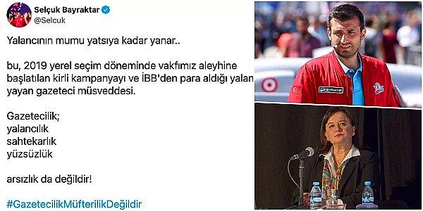 4. Cumhurbaşkanı Erdoğan'ın damadı Selçuk Bayraktar'ın başında olduğu T3 Vakfı, gazeteci Çiğdem Toker'e açtığı tazminat davasını kazandı. Bayraktar, sosyal medyadan Toker'i hedef aldı.