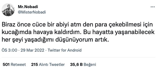 13. "Allahım, bana fantastik bir hayat yaşattın."