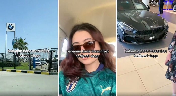 'Babamın Mezuniyet Hediyesi' Diyerek BMW Paylaşan Gencin Sizi Bir Miktar Üzecek Videosu