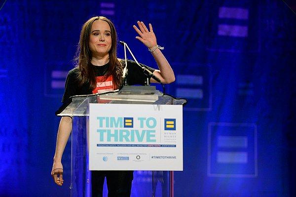 1. Inception ve X-Men ile yakından tanıdığımız Ellen Page LGBT gençlik konferansında eşcinsel olduğunu tüm kamuoyuna duyurmuştu.