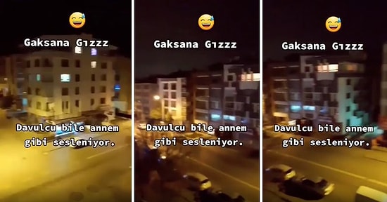 'Gaksana Gız' Diye Bağırarak İnsanları Sahura Kaldırmaya Çalışan Ramazan Davulcusu
