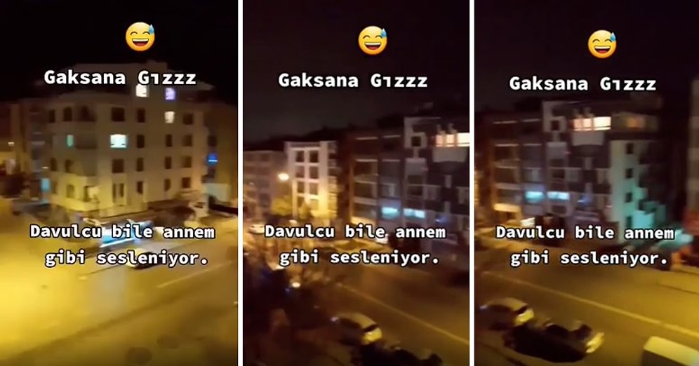 'Gaksana Gız' Diye Bağırarak İnsanları Sahura Kaldırmaya Çalışan Ramazan Davulcusu