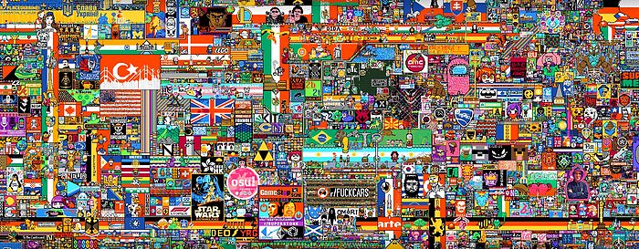 Yüz Binlerce Reddit Kullanıcısının 1 Günlük r/Place Mesaisi Sizi İnternetin Gücüne Hayran Bırakacak