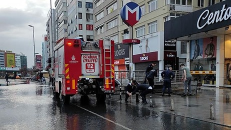 Şişli’de Su Borusu Patladı: Metro İstasyonu Su Doldu