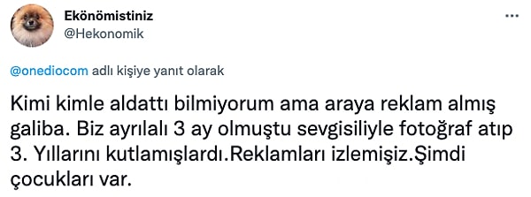 8. 3. ayı kutlarken bir başkasıyla 3. yılı olduğunu öğrenmek...