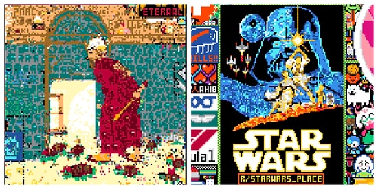 r/place Etkinliği Boyunca Oluşturulan Tüm Sanat Eserleri ve Kanvastaki Harika Detaylar