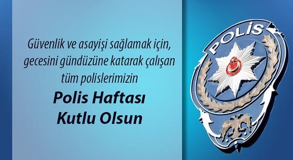 Resimli Polis Haftası Mesajları