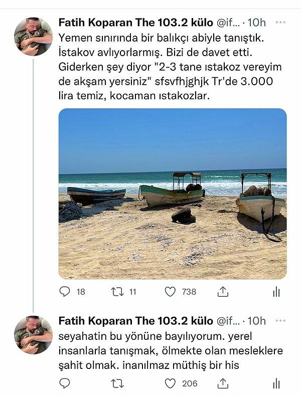 Geçtiğimiz günlerde, Umman gezisi sırasında tanıştığı balıkçıyla anısını paylaşan sosyal medya kullanıcısı gündeme oturdu.